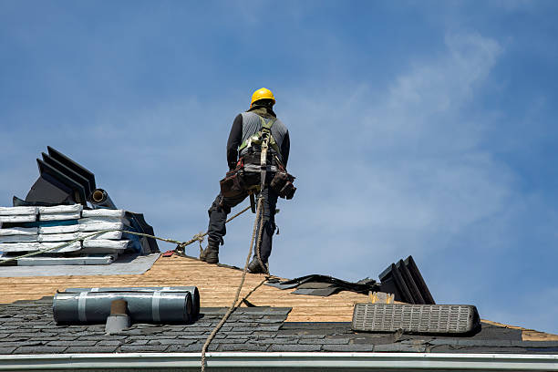 Professional Roofing technician working in Dunlo, PA